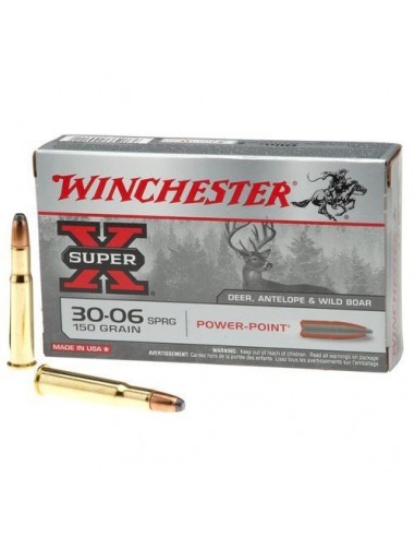 Munition Winchester 30.06 powerpoint 150gr 1/2 blindée