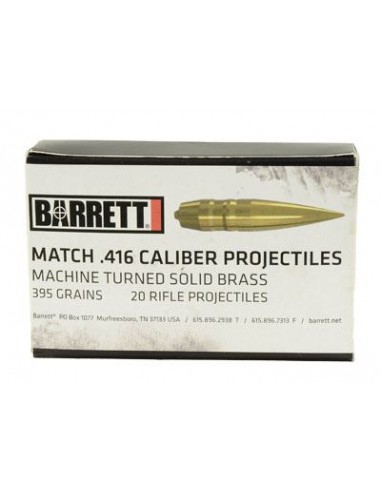 Balles Barrett monolithic VLD 416 boite de 20