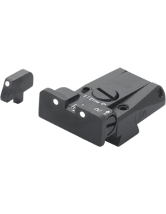 Hausse Réglable et guidon LPA SPR45CT30 Colt Gvt 1911-A1 points blancs