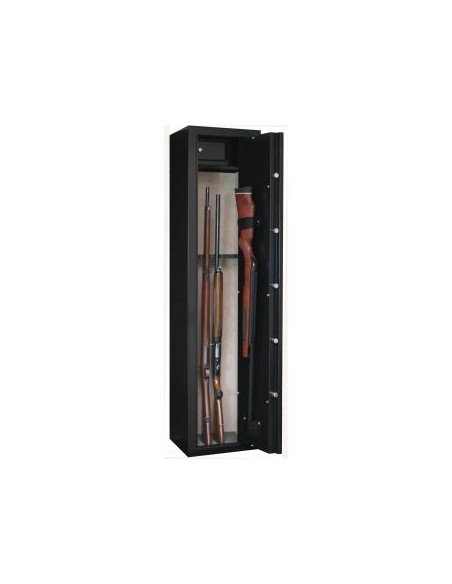 COFFRE SENTINEL SD7/53KG/150X35X33/6 ARMES LONGUES AVEC LUNETTE + 1 DANS LA PORTE + COFFRE INTERIEUR