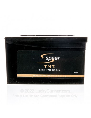 BALLES SPEER 6MM (.243) 70GR TNT...
