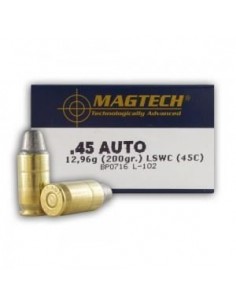 Munitions Magtech 45 ACP 200 GR SWC PLOMB