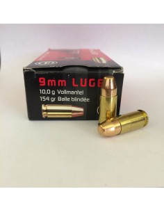 Munitions GECO 9X19 154gr Subsonique