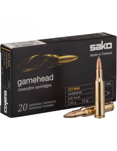MUNITION SAKO 222REM MAG GAMEHEAD...