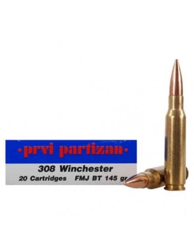 MUNITIONS PRVI PARTIZAN 308 WIN 145GR...
