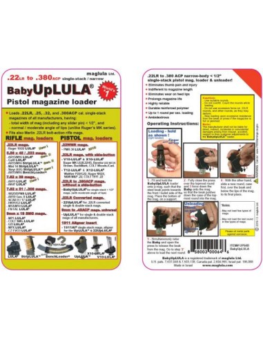 CHARGETTE BABY UPLULA ARMES DE POING...
