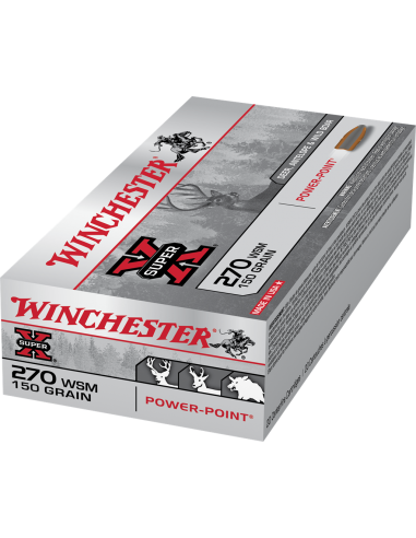 MUNITIONS WINCHESTER 270 WSM 150GR POWER POINT