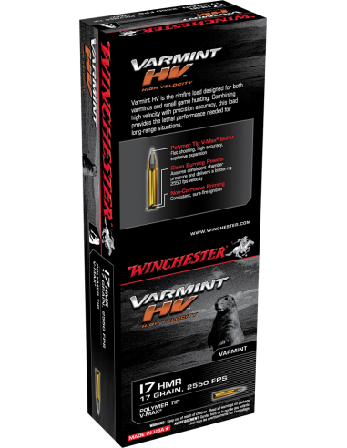 000385 : MUNITIONS WINCHESTER 17 HMR...