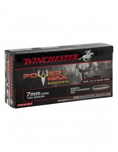 MUNITIONS WINCHESTER 7MM WSM POWER MAX BONDED 150GRS