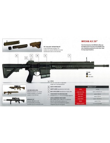 Fusil semi automatique Heckler & Koch  MR 308 20" Fusil semi automatique Heckler & Koch  MR 308 20"
