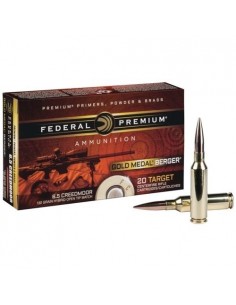 MUNITION FEDERAL 6.5 CREEDMOOR 130 GRS BERGER HYBRID VLD LR GM  * BOITE DE 20