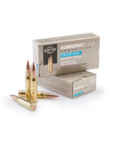 Munitions Prvi Partizan 7.62x51 .308 WINCHESTER.200 grs Subsonic ( A-662 )