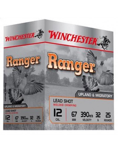 MUNITIONS WINCHESTER CAL 12/67 RANGER PLOMB 6 * BOITE DE 25