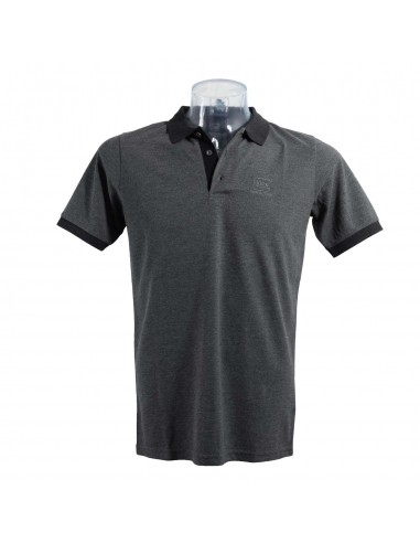 POLO GLOCK "PERFECTION" MANCHES COURTES GRIS/NOIR S