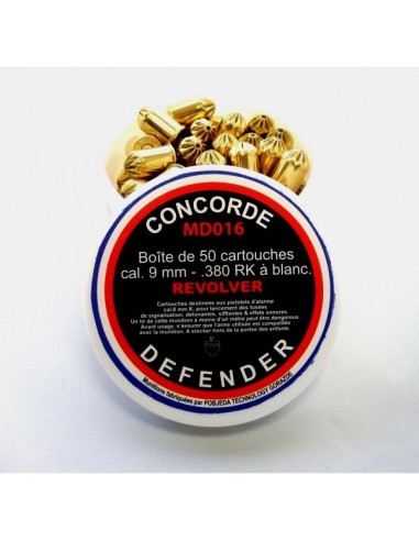 MUNITIONS A BLANC CONCORDE 9MM  380...