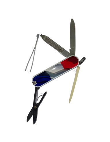 COUTEAU VICTORINOX CLASSIC BLANC DRAPEAU