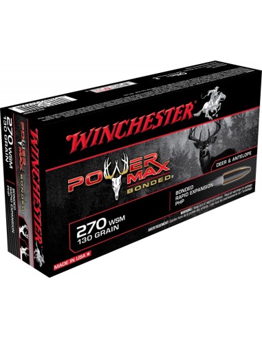 MUNITIONS WINCHESTER 270 WSM 130GR POWER MAX