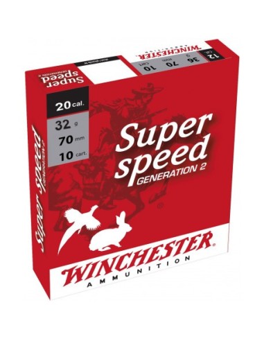 MUNITIONS WINCHESTER CAL 20/70 SUPER SPEED GEN2 32G 16MM N 6 10/200