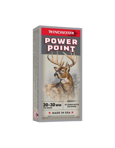 MUNITIONS WINCHESTER 30-30 WIN POWER POINT 170 GR