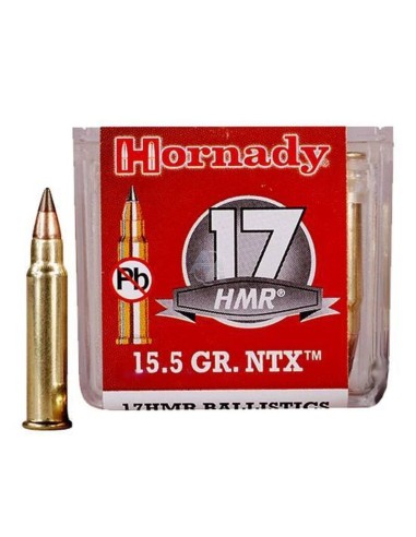 MUNITION HORNADY 17 HMR NTX 15.5GR *...
