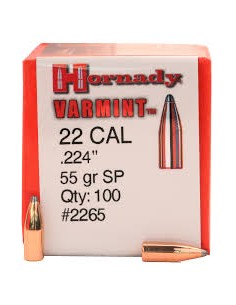 BALLE HORNADY 22 55 GR SP...