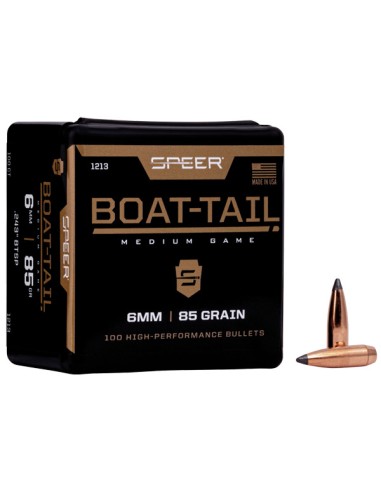 BALLES SPEER 6MM 85GRS SP 1213 PAR 100