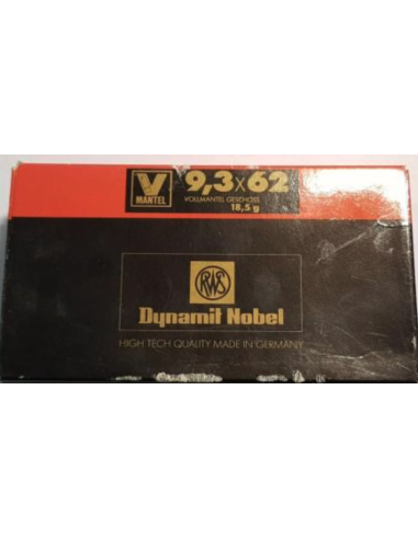 MUNITION RWS 9.3X62 VOLLMANTEL FMJ...