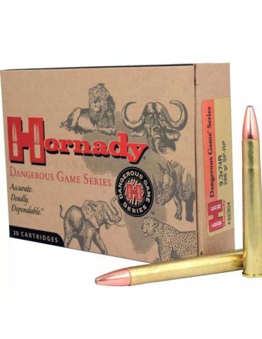MUNITION HORNADY 9.3X74R 18.5G/286GR...