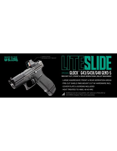 LITESLIDE FOR G43 MRDS ADAPTOR PLATE...
