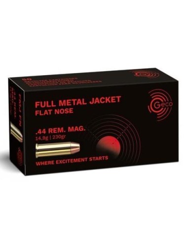 Cartouches Geco 44 Magnum FMJ Flat...