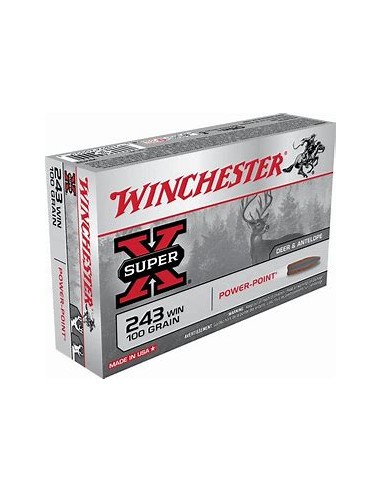 MUNITIONS WINCHESTER 243 WIN POWER POINT 100 GR