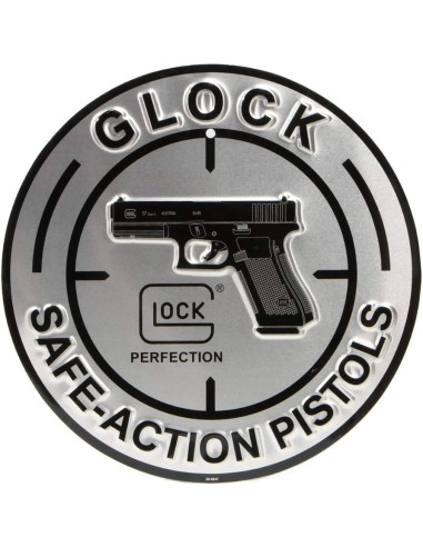 PLAQUE RONDE GLOCK "SAFE ACTION" (DIA...