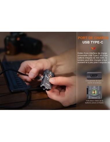 LAMPE FENIX E03R V2.0 500 LUMENS...