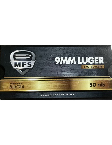MUNITION MFS CAL. 9X19 124GR * BOITE...