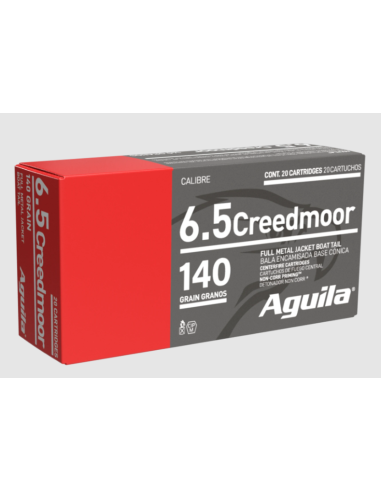 MUNITIONS AGUILA 6.5 CREEDMOOR 140GR...