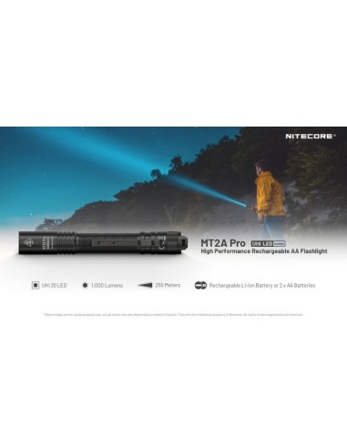 LAMPE NITECORE MT2A PRO 1000 LUMENS