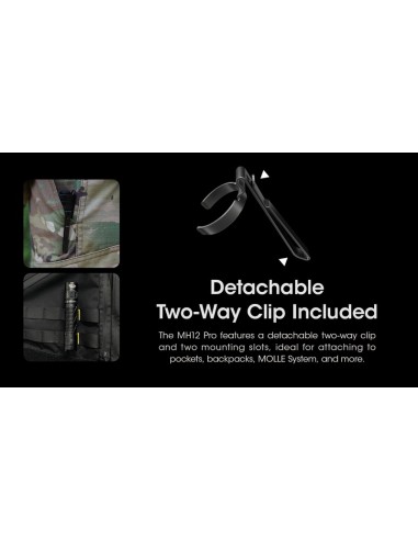 LAMPE NITECORE MH12 PRO 3300 LUMENS