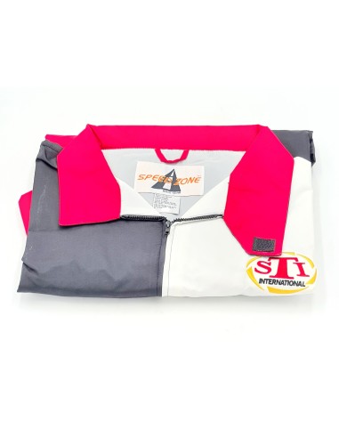 BLOUSON STI NYLON BLANC ROUGE NOIR...