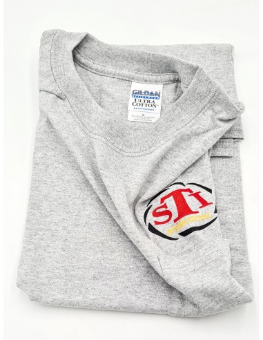 TEE SHIRT STI GRIS AVEC LOGOS MANCHES...