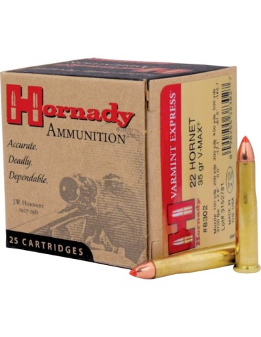 MUNITIONS HORNADY 22 HORNET 35 GR...