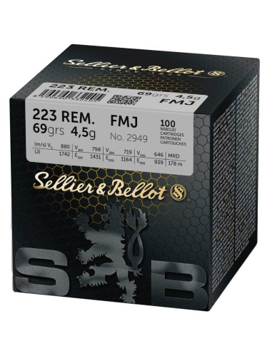 MUNITIONS SELLIER BELLOT 223 REM FMJ...