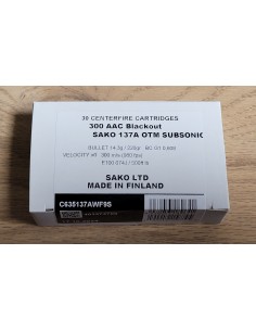 MUNITION SAKO 300 BLACKOUT...