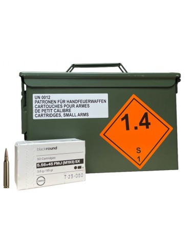 MUNITION SM RUAG CALIBRE 5.56X45 M193...