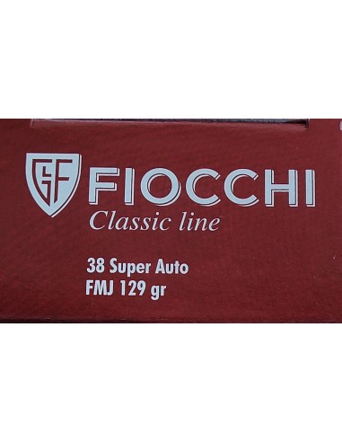 MUNITIONS FIOCCHI 38 SUPER AUTO 129GR...