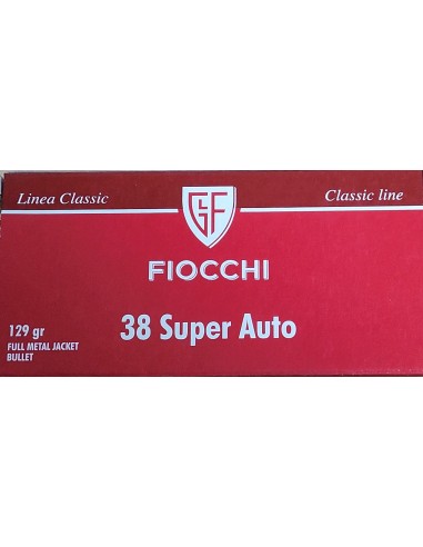 MUNITIONS FIOCCHI 38 SUPER AUTO 129GR...