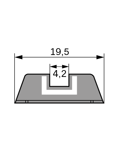 HAUSSE GLOCK ACIER 7.3 MM GMS