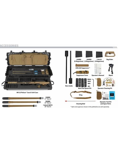 KIT CARABINE BARRETT MRAD MK22 MOD 0...