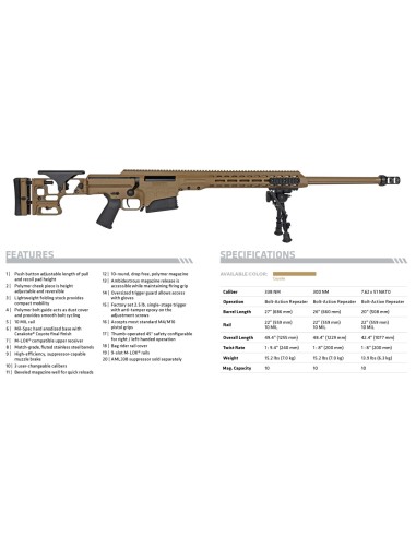 KIT CARABINE BARRETT MRAD MK22 MOD 0...