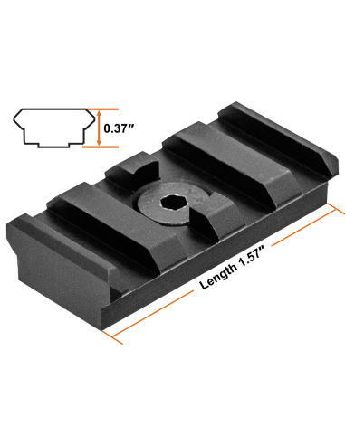 RAIL PICATINNY UTG 4 SLOT M-LOK  1.57"