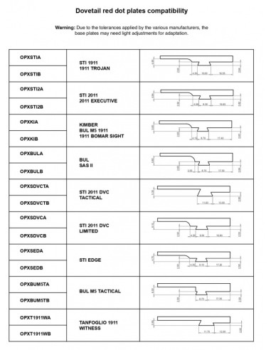 PLAQUE TONI SYSTEM - A - 1911 STI...